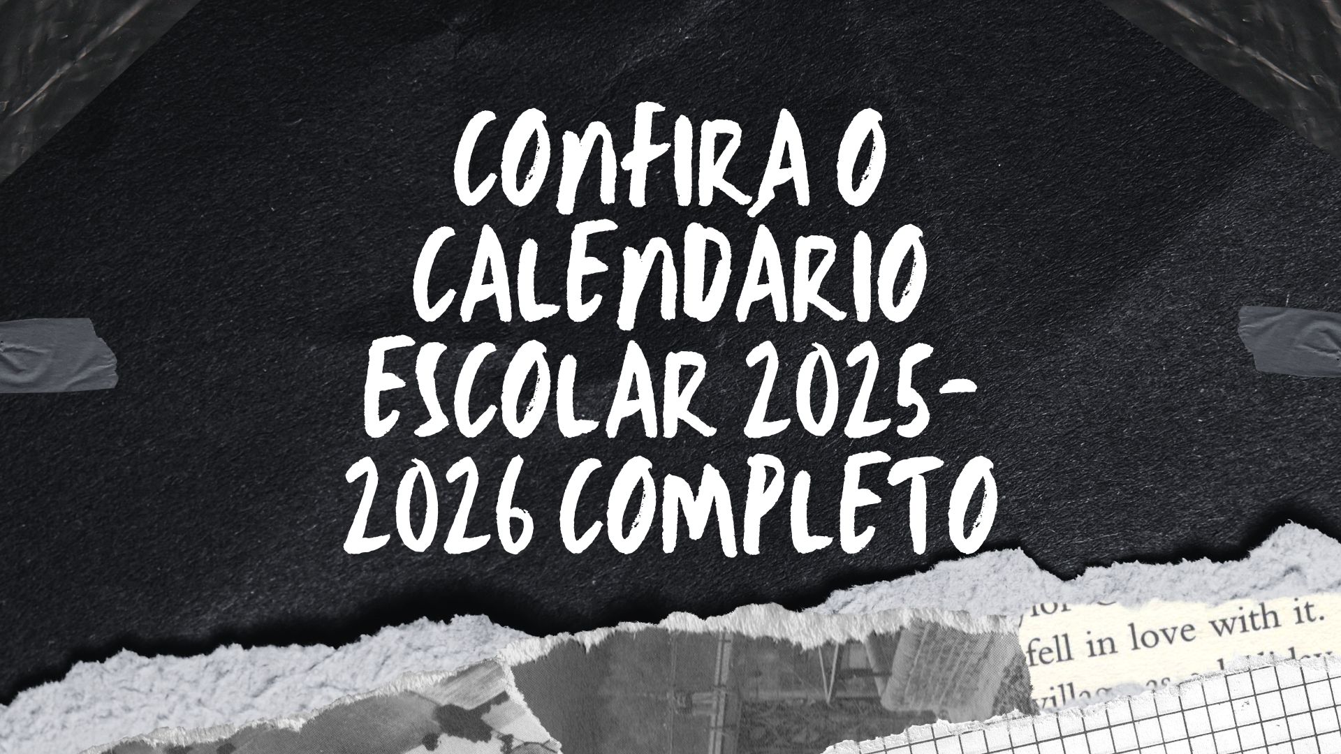 Confira o Calendário Escolar 2025-2026 Completo