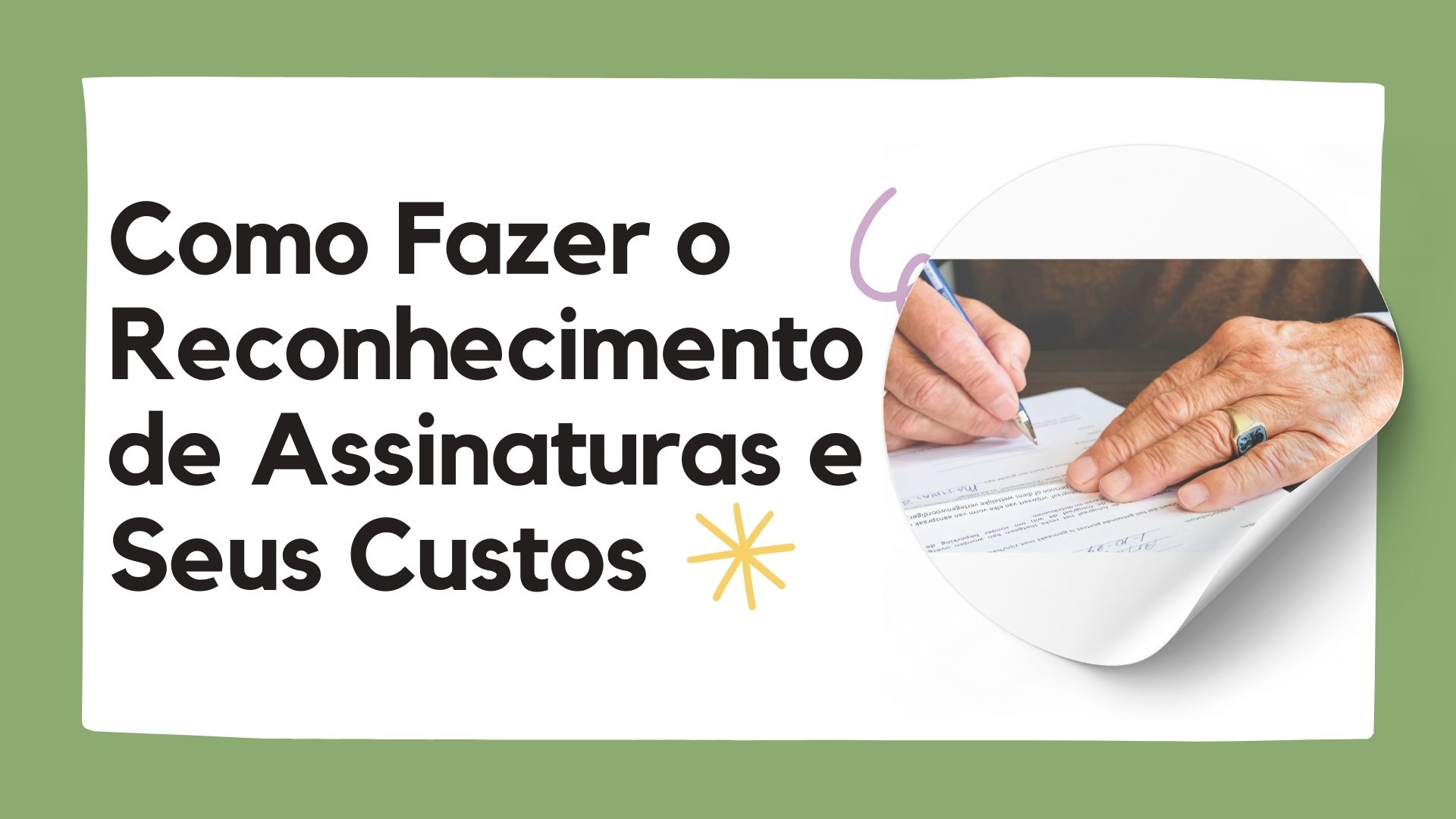 Reconhecimento de Assinaturas Reconhecimento de Assinaturas